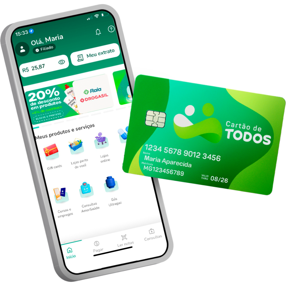 Mockup do Cartão de TODOS